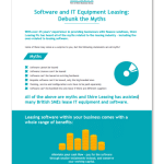 Software and IT equipment leasing myths